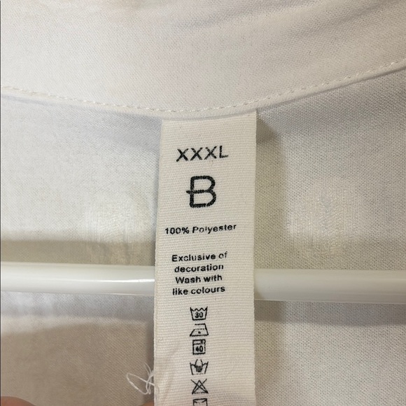 White textured women’s tunic  size XXXL - Picture 2 of 6